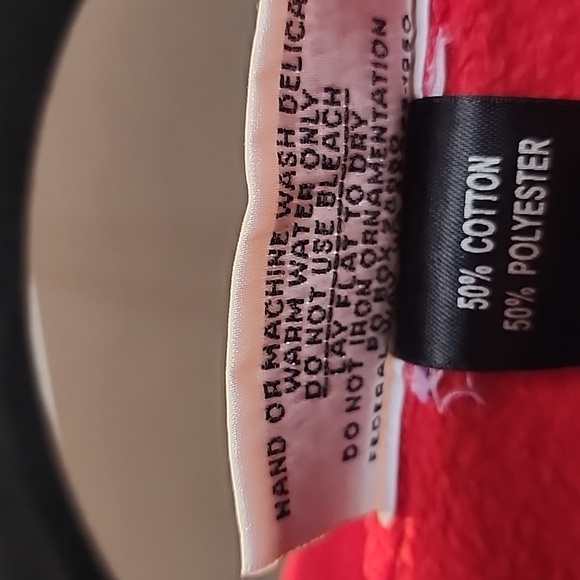 Vintage Christine Alexander red drop shoulder front zip embellished sweatshirt - Picture 8 of 10